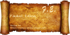 Faukel Edina névjegykártya